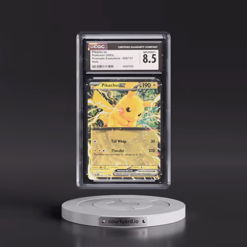 2025 Pokémon Pre EN-Prismatic Evolutions #028 Pikachu EX - Holo (CGC 8.5 NM-MT+)