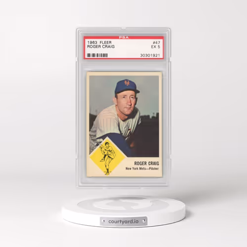 1963 Fleer #47 Roger Craig (PSA 5 EX)