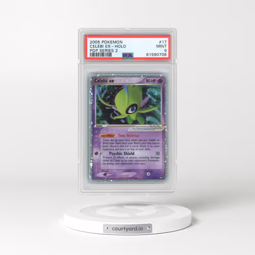 2005 Pokémon Pop Series 2 #17 Celebi EX - Holo Holo (PSA 9 MINT)