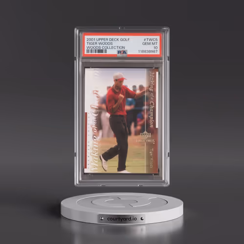 2001 Upper Deck Tiger Woods Collection #TWC5 Tiger Woods (PSA 10 GEM MINT)