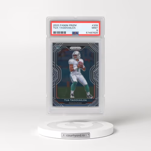 2020 Panini Prizm #339 Tua Tagovailoa (PSA 9 MINT)