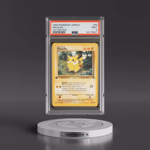 1999 Pokémon Jungle #60 Pikachu - 1st Edition (PSA 9 MINT)