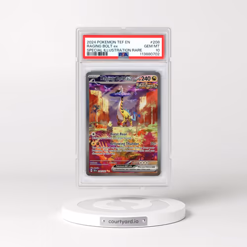 2024 Pokémon Tef EN-Temporal Forces #208 Raging Bolt EX - Holo Special Illustration Rare (PSA 10 GEM