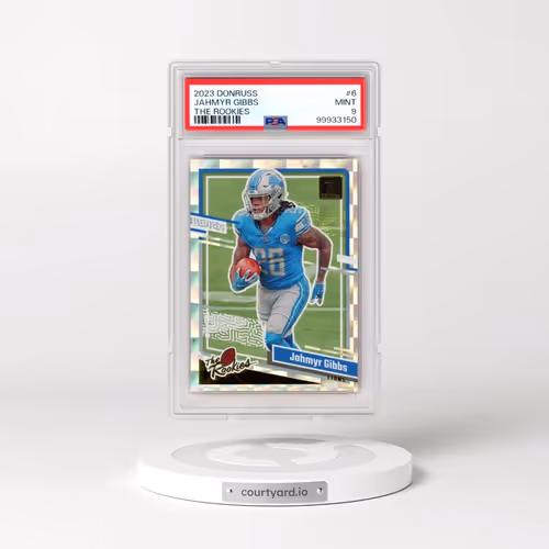 2023 Panini Donruss the Rookies #6 Jahmyr Gibbs (PSA 9 MINT)