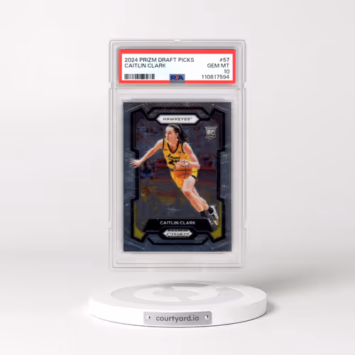 2024 Panini Prizm Draft Picks #57 Caitlin Clark (PSA 10 GEM MINT)