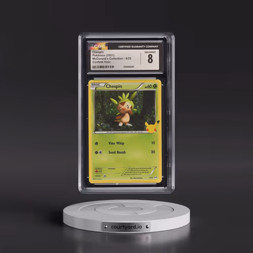 2021 McDonald's Collection 2021 #6/25 Chespin - Confetti Holo (CGC 8 NM-MT)