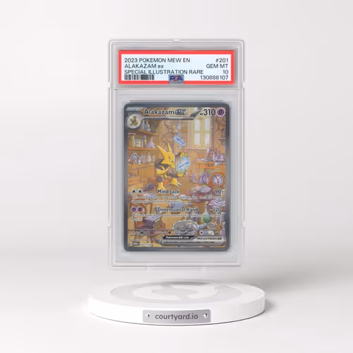 2023 Pokémon Mew EN-151 #201 Alakazam EX - Holo Special Illustration Rare (PSA 10 GEM MINT)