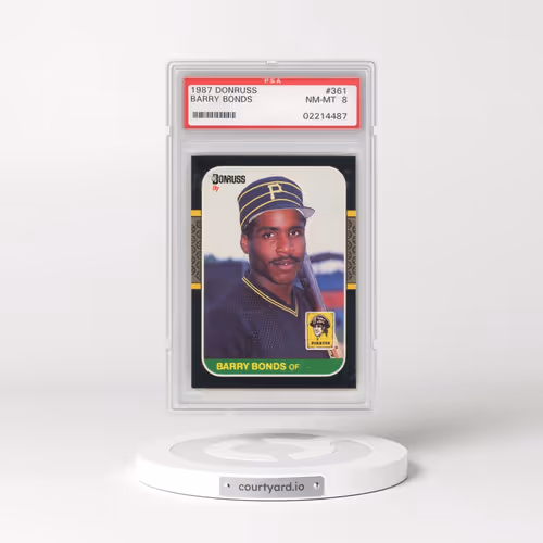 1987 Donruss #361 Barry Bonds (PSA 8 NM-MT)
