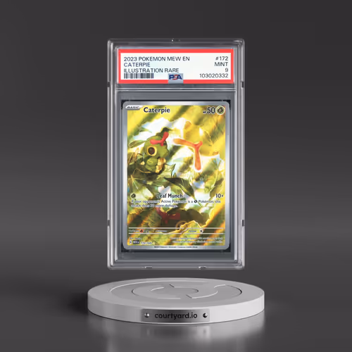 2023 Pokémon Mew EN-151 #172 Caterpie - Illustration Rare (PSA 9 MINT)
