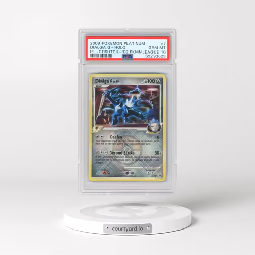 2009 Pokémon Platinum #7 Dialga G - Holo Crosshatch-2009 Pokemon League (PSA 10 GEM MINT)