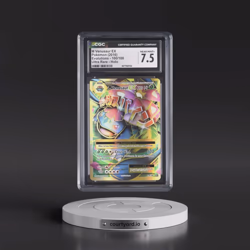 2016 Evolutions #100/108 M Venusaur EX - Ultra Rare Holo (CGC 7.5 NM+)