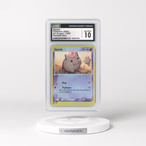 2003 EX Dragon #74 Spoink - Holo e-Card Symbol (CGC 10 GEM MINT)