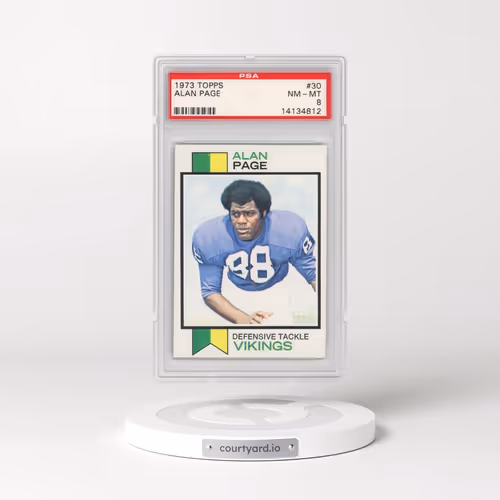 1973 Topps #30 Alan Page (PSA 8 NM-MT)
