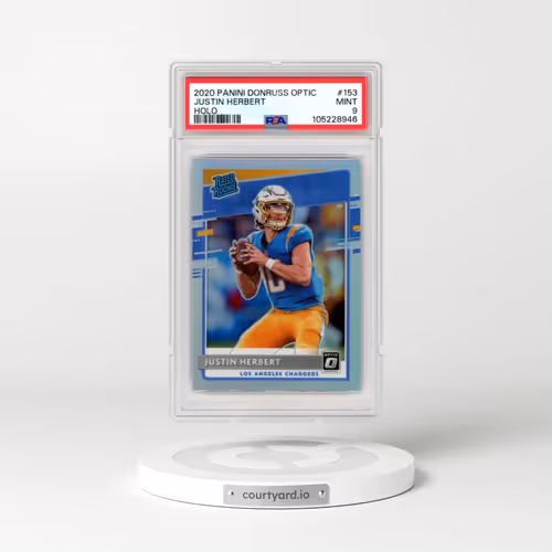 2020 Panini Donruss Optic #153 Justin Herbert - Holo (PSA 9 MINT)