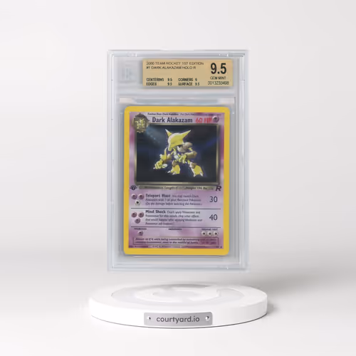 2000 Team Rocket #1 Dark Alakazam - 1st Edition Holo (BGS 9.5 GEM MINT)