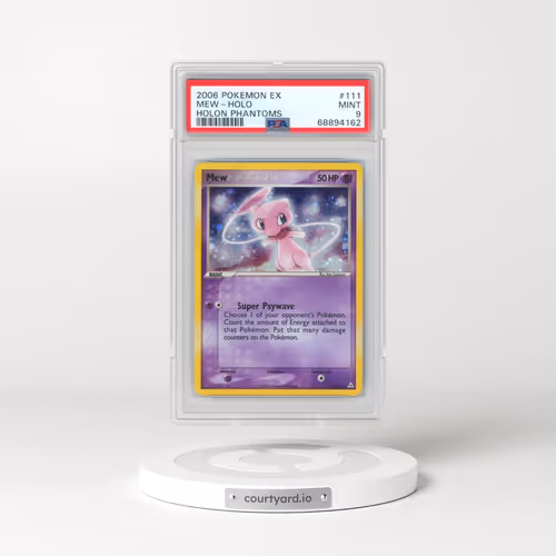 2006 Pokémon EX Holon Phantoms #111 Mew - Holo (PSA 9 MINT)