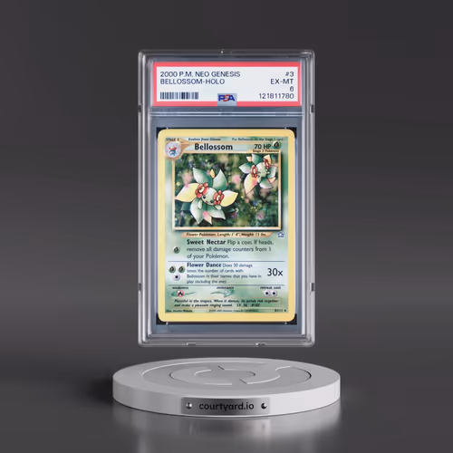 2000 Pokémon Neo Genesis #3 Bellossom - Holo (PSA 6 EX-MT)