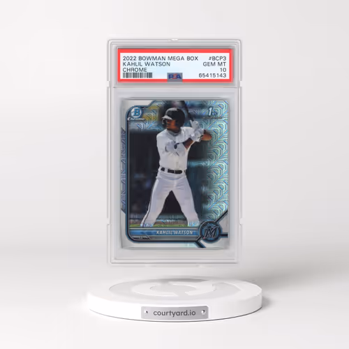 2022 Bowman Mega Box Chrome #3 Kahlil Watson (PSA 10 GEM MINT)