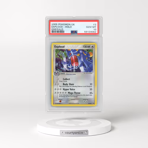 2005 Pokémon EX Emerald #3 Exploud - Holo (PSA 10 GEM MINT)