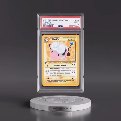 2001 Pokémon Neo Revelation #28 Flaaffy - 1st Edition (PSA 9 MINT)