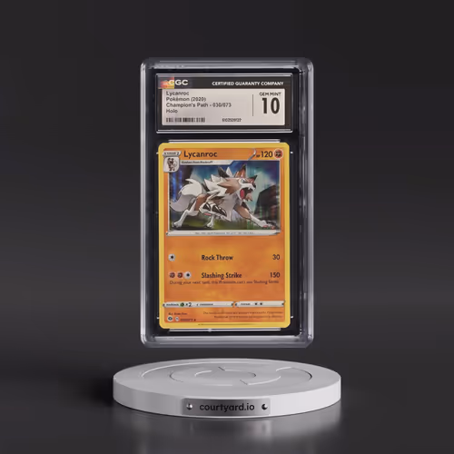 2020 Champion's Path #030/073 Lycanroc - Holo (CGC 10 GEM MINT)