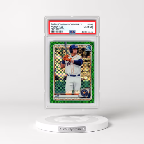 2020 Bowman Chrome X Prospects #193 Korey Lee (PSA 10 GEM MINT)
