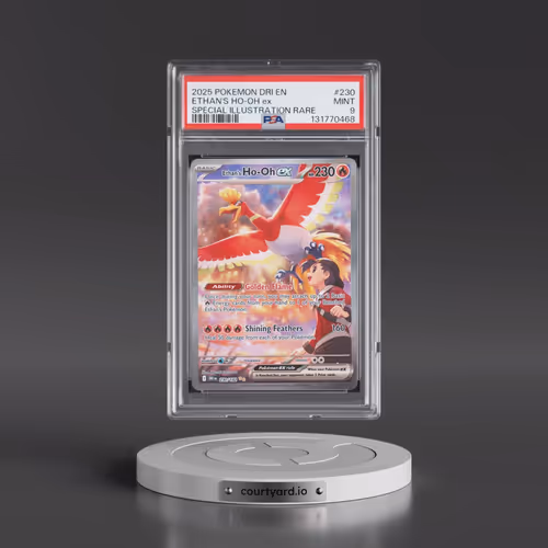 2025 Pokémon Dri EN-Destined Rivals #230 Ethan's HO-Oh EX - Holo Special Illustration Rare (PSA 9 MI