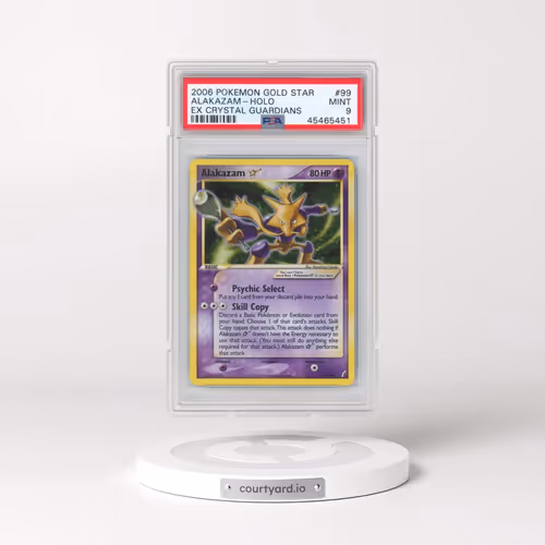 2006 Pokémon EX Crystal Guardians #99 Alakazam - Holo Gold Star (PSA 9 MINT)