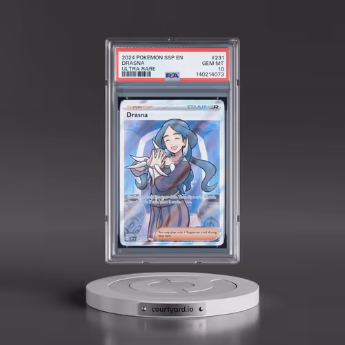 2024 Pokémon Ssp EN-Surging Sparks #231 Drasna - Ultra Rare (PSA 10 GEM MINT)