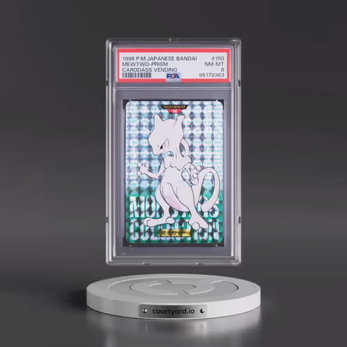 1996 Pokémon Bandai Carddass Vending #150 Mewtwo-Prism (PSA 8 NM-MT)
