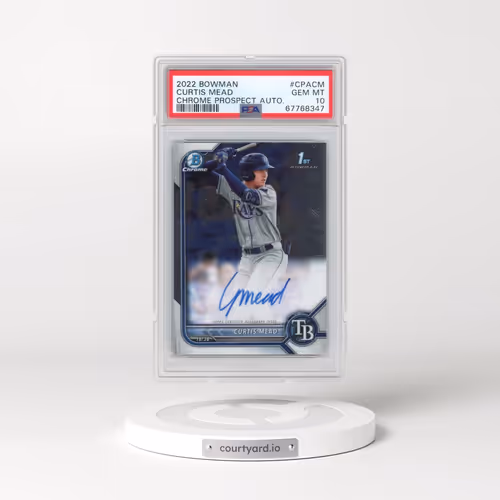 2022 Bowman Chrome Prospect Autographs #CPACM Curtis Mead (PSA 10 GEM MINT)
