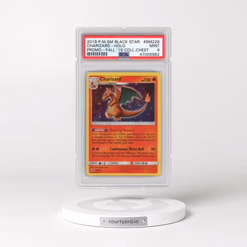 2019 Pokémon SM Black Star Promo #SM226 Charizard - Holo Fall 2019 Collector Chest (PSA 9 MINT)