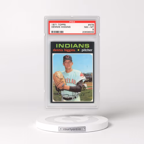 1971 Topps #479 Dennis Higgins (PSA 8 NM-MT)