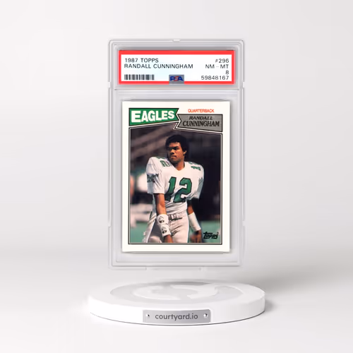 1987 Topps #296 Randall Cunningham (PSA 8 NM-MT)