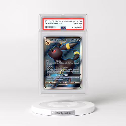 2017 Pokémon Sun & Moon #142 Umbreon GX - Holo Full Art (PSA 10 GEM MINT)