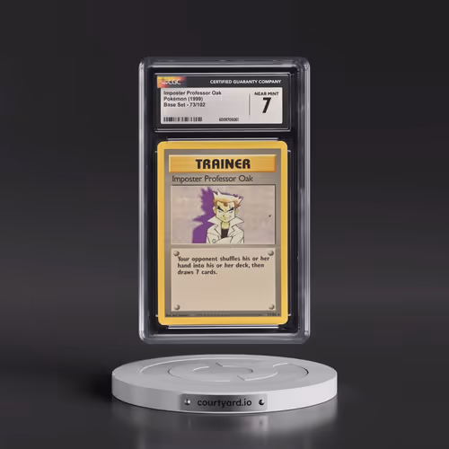 1999 Base Set #73/102 Imposter Professor Oak (CGC 7 NM)