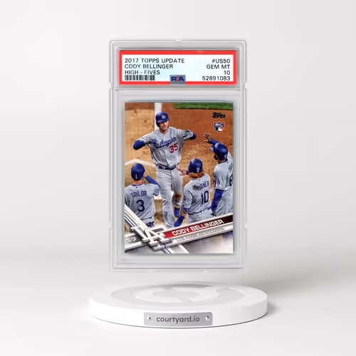 2017 Topps Update #US50 Cody Bellinger - High-Fives (PSA 10 GEM MINT)