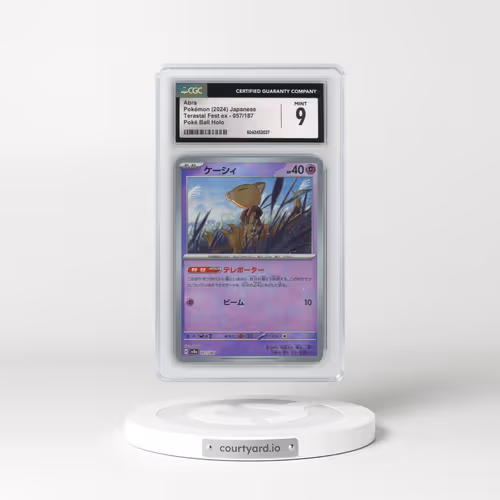 2024 High Class Pack: Terastal Fest ex - sv8a #057/187 Abra - Poké Ball Holo (CGC 9 MINT)