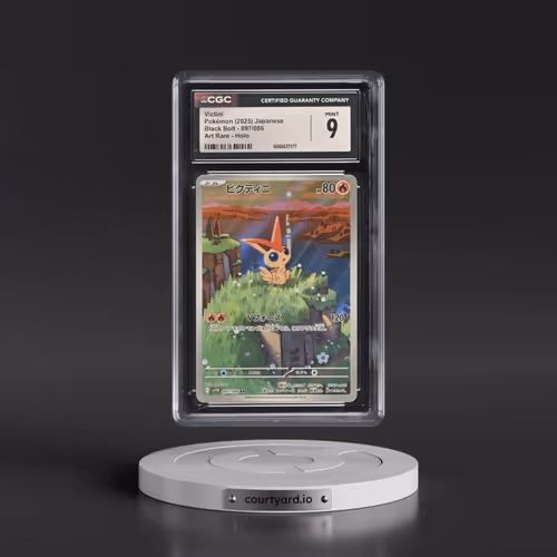 2025 Black Bolt - sv11B #097/086 Victini - Art Rare Holo (CGC 9 MINT)