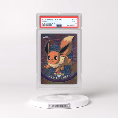 2000 Topps Chrome Pokémon T.V. #133 Eevee (PSA 9 MINT)