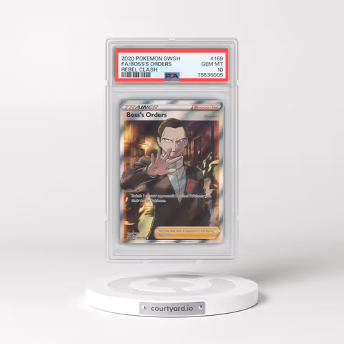 2020 Pokémon Sword & Shield Rebel Clash #189 Boss's Orders - Full Art (PSA 10 GEM MINT)