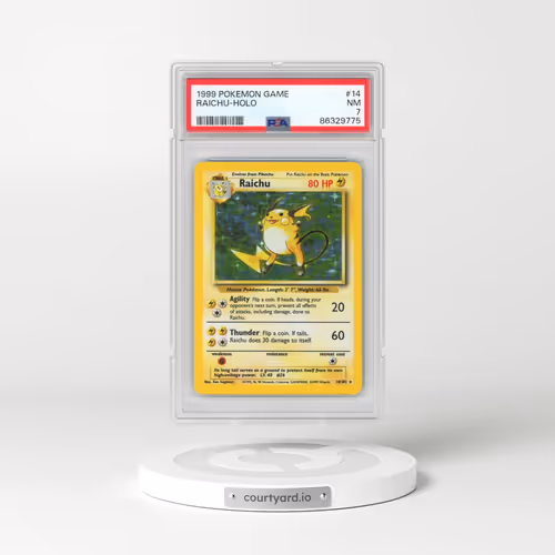 1999 Pokémon Game #14 Raichu - Holo (PSA 7 NM)