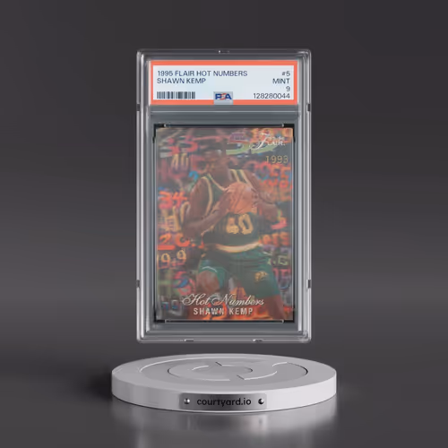 1995 Flair Hot Numbers #5 Shawn Kemp (PSA 9 MINT)