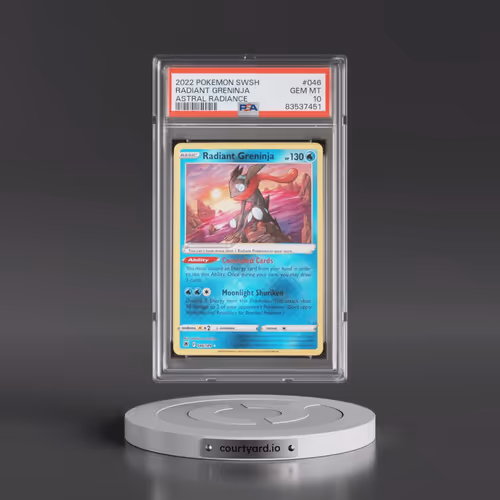 2022 Pokémon Sword & Shield Astral Radiance #046 Radiant Greninja - Holo (PSA 10 GEM MINT)