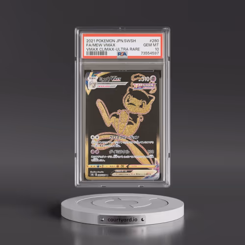 2021 Pokémon Sword & Shield Vmax Climax #280 Mew Vmax - Full Art Ultra Rare (PSA 10 GEM MINT)