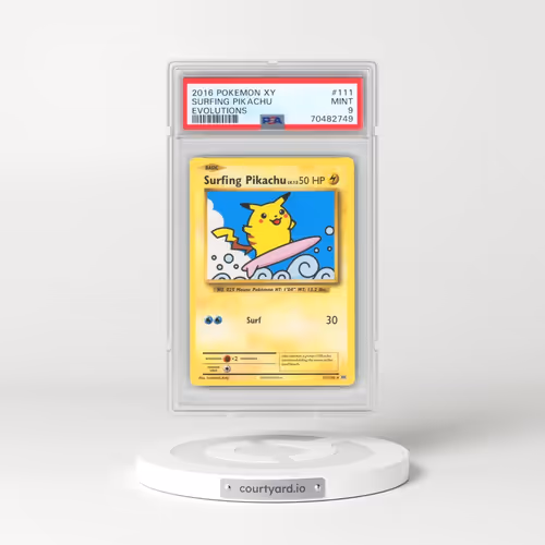 2016 Pokémon XY Evolutions #111 Surfing Pikachu (PSA 9 MINT)