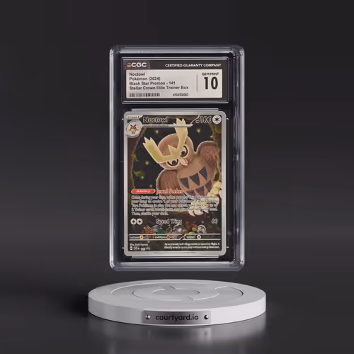 2024 Pokémon Svp EN-SV Black Star Promo #141 Noctowl - Stellar Crown Elite Trainer Box (CGC 10 GEM M