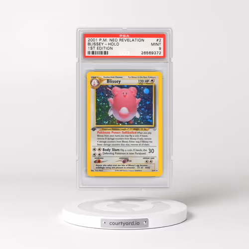 2001 Pokémon Neo Revelation #2 Blissey - 1st Edition Holo (PSA 9 MINT)