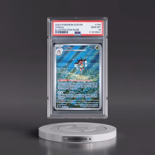 2024 Pokémon Scr EN-Stellar Crown #144 Ledian - Illustration Rare (PSA 10 GEM MINT)