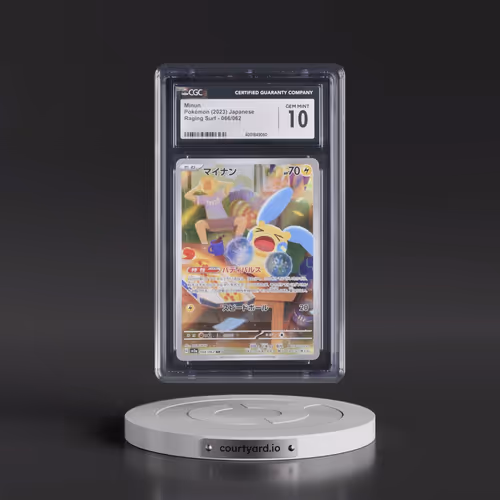 2023 Pokémon Sv3a-Raging Surf #066 Minun - Art Rare (CGC 10 GEM MINT)
